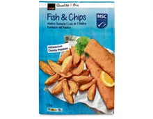 Coop Fish & Chips, MSC, aus Wildfang, Nordpazifik, tiefgekühlt, 1,1 kg