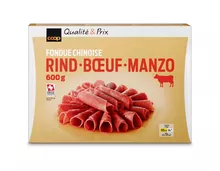 Coop Fondue chinoise Rindfleisch, Schweiz, tiefgekühlt, 600 g