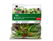 Coop Naturaplan Bio-Jungsalat, fertig gerüstet und gewaschen, 90 g + 20% gratis