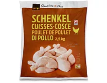 Coop Pouletschenkel, Schweiz, tiefgekühlt, 2,5 kg