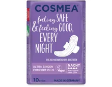 Cosmea Ultra Binden Nacht mit Flügeln 10 Stück
