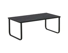 Couchtisch Rocky Metall/Glas schwarz 105 x 42 x 55 cm