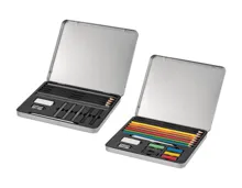 Crelando Buntstifte-Zeichenset, 17-tlg. Skizzier- und Zeichen-Set, 15-tlg.