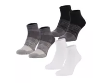 Damen-/Herren-Fitness-Socken, 3 Paar, Ankle