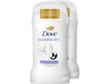 Dove Deo-Stick Invisible Dry 2 x 50 ml