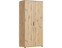 Drehtürenschrank Bianca, mit Spiegel 92 x 201 x 54 cm, artisan