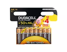 Duracell Batterien Plus Power AA 12 + 4 Stück