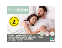 Easy Dream Nackenstützkissen Memory Duo 2er-Set