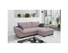 Ecksofa Desiree, Cordstoff flamingo, Recamière rechts