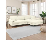 Ecksofa Mason Cordstoff natur, Recamière rechts