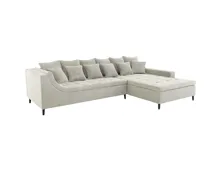 Ecksofa Montevideo Cordstoff greige