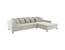 Ecksofa Montevideo Cordstoff greige