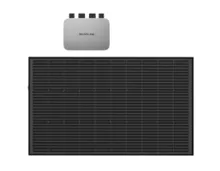 ECOFLOW Balkonkraftwerk 2x 100W starres Solarpanel mit Wechselrichter