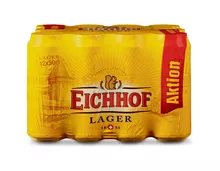 Eichhof Lager Bier, Dosen, 12 x 50 cl