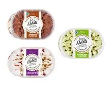Eiscreme gestrudelt