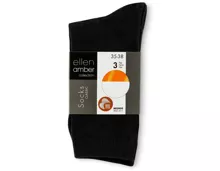 Ellen Amber Damen-Socken im 3er-Pack, Bio Cotton