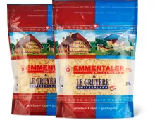 Emmentaler & Le Gruyère Reibkäse, AOP