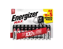 Energizer Batterie Max AAA / AA