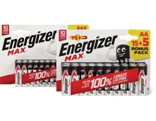 Energizer Max Batterien AA oder AAA