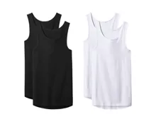 Esmara Feinripp-Achselhemden, 2er-Set