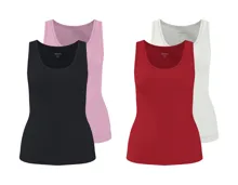 ESMARA Gerippte Tops, 2er-Set