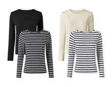 Esmara Langarmshirts, 2er-Set