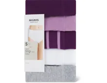 Essentials Damen-Slip Midi, 5er-Pack