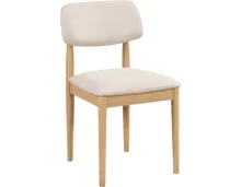 Esszimmerstuhl Woodstock Stoff creme