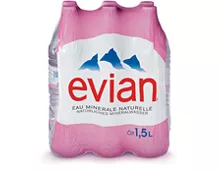 Evian, 6 x 1,5 Liter