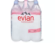 Evian im 6er-Pack, 6 x 1.5 Liter