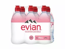 Evian Mineralwasser mit Sportscap​