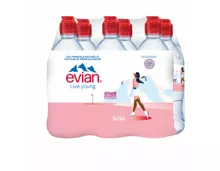 Evian Mineralwasser ohne Kohlensäure 6x75cl