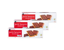 Fairtrade Petit Beurre Chocolat Noir 3x150g