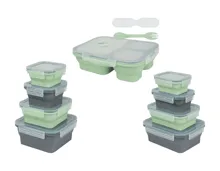 Faltbare Frischhaltedosen, 4er/Lunchbox