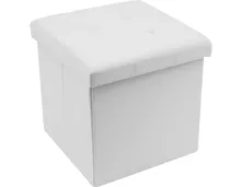 Falthocker Bent, Kunstleder weiss