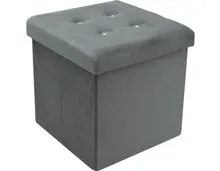 Falthocker Bente, Samtstoff hellgrau