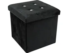 Falthocker Bente, Samtstoff schwarz