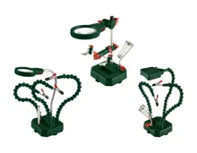 Feinmechaniker-Set mit LED-Lupe/flexible Löthilfe mit Beleuchtung/mit Belüftung