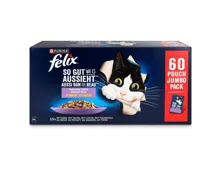Felix Agail Katzenfutter in Gelee Fleisch & Fisch 60x85g