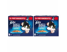 Felix so gut wie Katzenfutter in Gelee Fisch 24x85g 2x 2040g