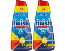 Finish Power All-in-1 Gel Citrus 2x650ml