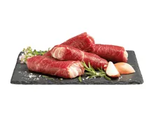 Fleischvogel mit Speck