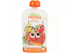 Freche Freunde Bio Quetschbeutel Apfel, Birne, Karotte und Kürbis 6+ Monate