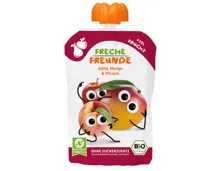 Freche Freunde Bio Quetschbeutel Apfel, Mango und Pfirsich 12+ Monate