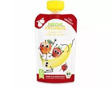 Freche Freunde Bio Quetschbeutel Banane Apfel Erdbeere Himbeere 6+ Monate