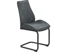 Freischwingerstuhl Detroit, Microfaser anthrazit