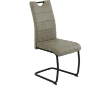 Freischwingerstuhl Dunja Microfaser schlamm