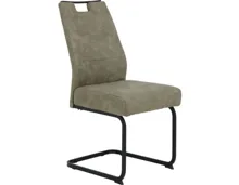 Freischwingerstuhl Kerstin Microfaser schlamm