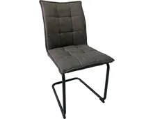 Freischwingerstuhl Melissa Microfaser schwarz