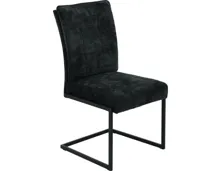 Freischwingerstuhl Oliver Webstoff anthrazit